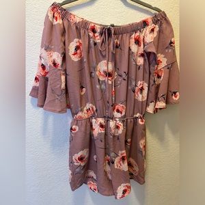 Cute Light Mauve Active USA Romper